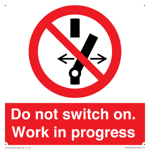 Do not switch on. Work in progress